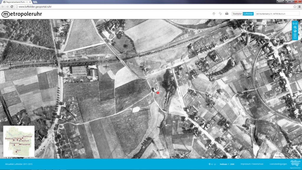 Am Kuhlenkamp 31 Luftbild Geoportal Ruhr 1926