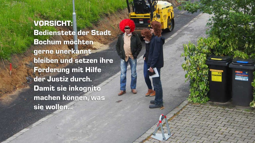Sprechen über "Ihr" Eigentur - Beamte der Stadt Bochum