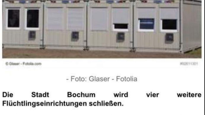 Stadt Bochum will Containerdörfer schliessen - Der Westen 1.9.2017